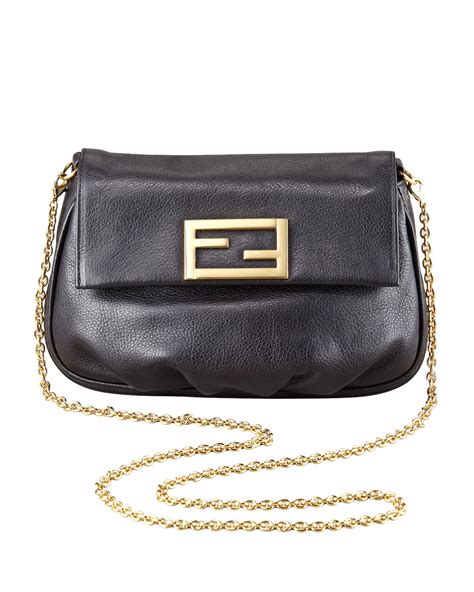 fendi fendista pouchette crossbody bag black|fendi crossbody strap shoulder bags.